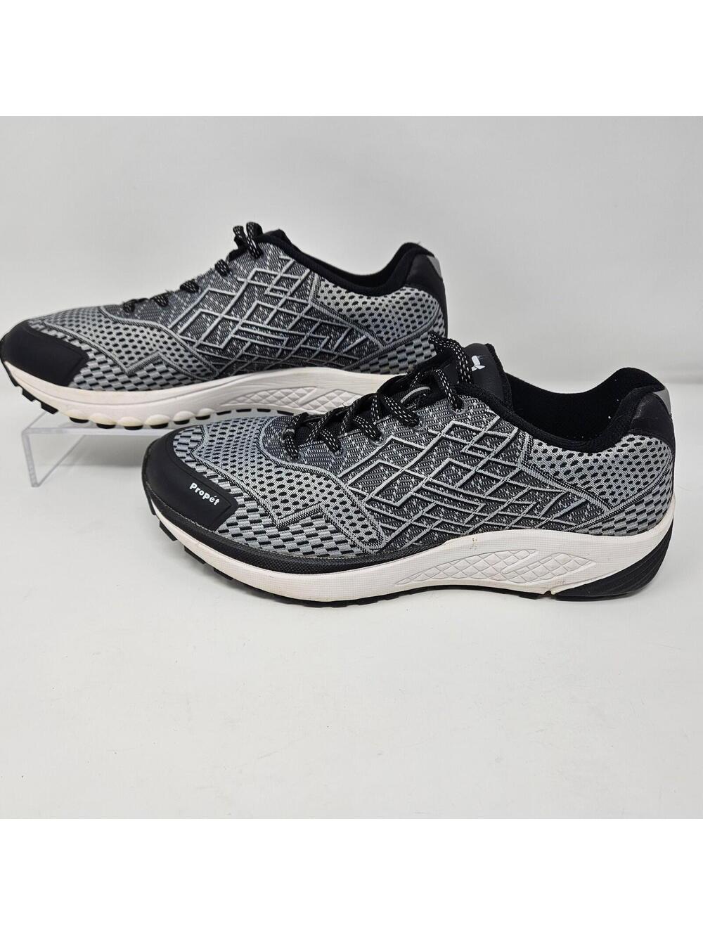 Propet Shoes Women's Size 9 M Gray Black Athletic Walking Comfort Sneakers